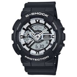Zegarek Casio Męski GA-110BW-1AER G-Shock czarny. Zegarki męskie marki Casio. Za 389.00 zł.