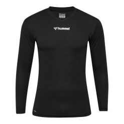 Dżersej z długim rękawem Hummel Bl Essential. Czarne koszulki męskie z długim rękawem HUMMEL, l, bez wzorów, z dżerseju, sportowe, bez kołnierzyka, bez ramiączek. Za 147.00 zł.