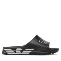 Klapki EA7 Emporio Armani. Czarne klapki i japonki męskie EA7 Emporio Armani, bez wzorów. Za 199.99 zł.