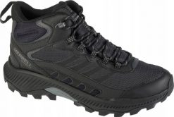Buty trekkingowe męskie Merrell Merrell Speed Strike 2 Mid WP J037833 Czarne 45. Czarne buty trekkingowe męskie Merrell, bez wzorów, bez zapięcia. Za 448.74 zł.