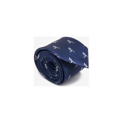 KRAWAT RUNNERS NAVY. Niebieskie krawaty i muchy męskie Marthu, klasyczne. Za 129.00 zł.