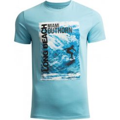 T-shirt męski TSM613 - jasny niebieski - Outhorn. T-shirty męskie marki Outhorn. W wyprzedaży za 39.99 zł.