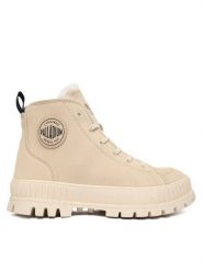 Palladium Trapery Pallashock Zip Warm 74353-210-M Beżowy. Brązowe buty zimowe męskie Palladium, bez wzorów, ze skóry, bez obcasa, bez zapięcia. Za 579.99 zł.