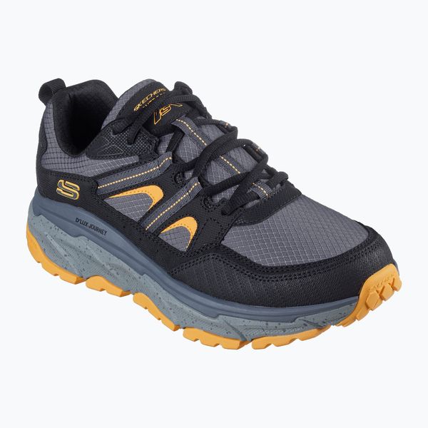 Buty męskie SKECHERS D'Lux Journey. Czarne buty sportowe na co dzień męskie Skechers, m, bez wzorów, bez ramiączek, bez kaptura. Za 269.99 zł.