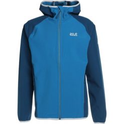 Jack Wolfskin ZENON SOFTSHELL MEN Kurtka Softshell glacier blue. Niebieskie kurtki softshell męskie marki Jack Wolfskin, z elastanu. W wyprzedaży za 344.25 zł.