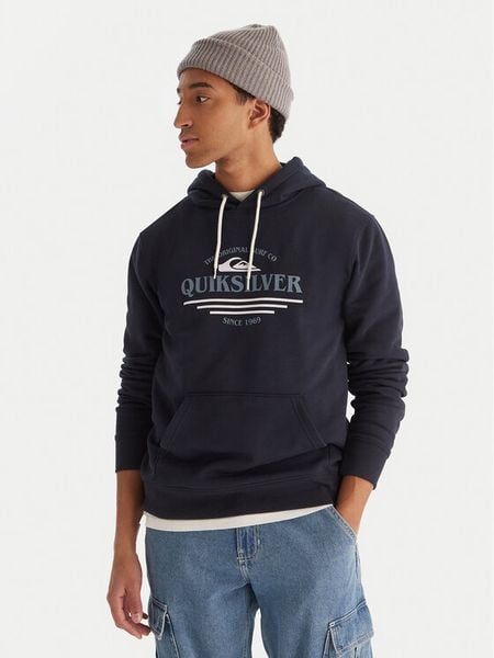 Quiksilver Bluza Screen Fleece Classic EQYFT05137 Granatowy Regular Fit. Niebieskie bluzy nierozpinane męskie Quiksilver, m, bez wzorów, z syntetyku, bez ramiączek, bez kaptura. Za 169.99 zł.