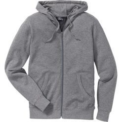 Bluza rozpinana pique z kapturem Regular Fit bonprix szary melanż. Bluzy rozpinane męskie marki bonprix. Za 59.99 zł.