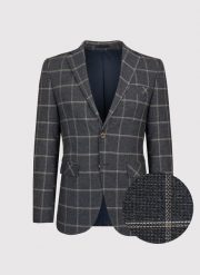 PAKO LORENTE – Szara marynarka męska w kratę. Szare marynarki męskie Pako Lorente, m, bez wzorów, z elastanu. Za 299.99 zł.