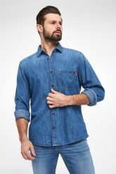Koszula męska jeansowa Hajo-W JOOP! JEANS. Koszule męskie JOOP! Jeans, m, bez wzorów, z jeansu, bez kołnierzyka, bez ramiączek. W wyprzedaży za 419.25 zł.