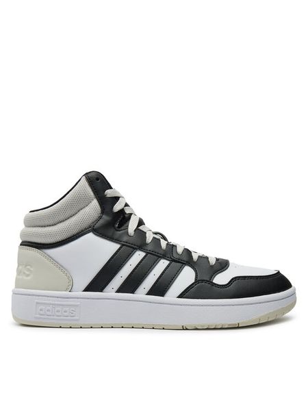 Adidas Sneakersy Hoops 3.0 Mid IH0157 Szary. Szare buty sportowe na co dzień męskie ADIDAS, m, bez wzorów, ze skóry, bez ramiączek, bez kaptura. Za 329.99 zł.