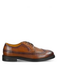 Gant Półbuty 31631145 Brązowy. Brązowe eleganckie półbuty męskie Gant, ze skóry, wizytowe, bez obcasa, bez zapięcia. Za 679.99 zł.