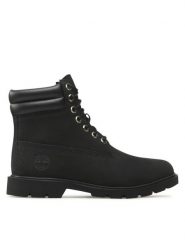 Timberland Trapery 6in Wr Basic TB0A27X6015 Czarny. Czarne buty zimowe męskie Timberland, bez wzorów, z nubiku, bez obcasa, bez zapięcia. Za 849.99 zł.