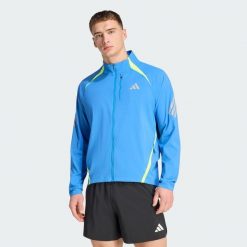 Kurtka adi365 FORMOTION. Niebieskie kurtki męskie ADIDAS, bez wzorów, bez ramiączek, bez kaptura. Za 439.00 zł.