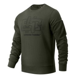 Bluza Męska EXTREME HOBBY CRUCIAL. Zielone bluzy nierozpinane męskie EXTREME HOBBY, l, bez wzorów, z bawełny, klasyczne, bez ramiączek, bez kaptura. Za 239.00 zł.