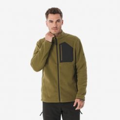 Polar turystyczny męski Quechua MH500 zamek. Bluzy z polaru męskie QUECHUA, l, bez wzorów, z elastanu, sportowe, bez ramiączek, bez kaptura. Za 119.99 zł.