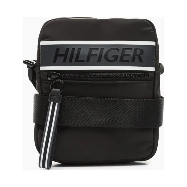 Tommy Hilfiger Torba Tommy Mini Reporter , czarny, rozmiar ONE SIZE. Czarne torby męskie na ramię Tommy Hilfiger, bez wzorów, z materiału, małe. Za 299.99 zł.