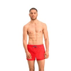 Kąpielówki Męskie Krótkie. Czerwone szorty sportowe męskie Puma, bez wzorów, sportowe. Za 99.00 zł.