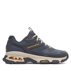 Trekkingi Skechers. Niebieskie buty trekkingowe męskie Skechers, bez wzorów, bez zapięcia, trekkingowe. Za 239.99 zł.