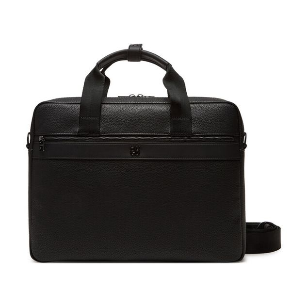 Torba na laptopa HUGO. Czarne torby na laptopa męskie Hugo, bez wzorów, małe. Za 709.99 zł.