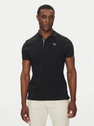 Barbour Polo Tartan MML0012BK31 Czarny Regular Fit. Czarne koszulki polo męskie Barbour, m, bez wzorów, z bawełny, bez kołnierzyka, bez ramiączek. Za 269.99 zł.