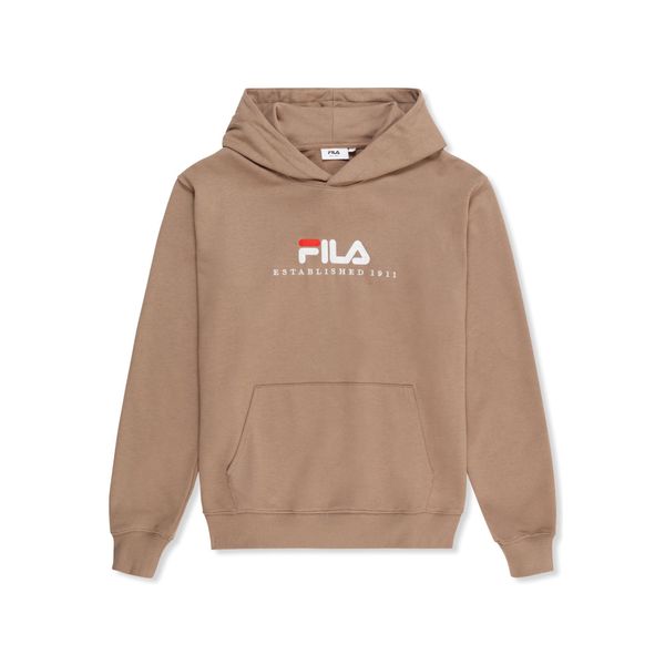 Bluza z kapturem Fila Valsera Regular Logo. Brązowe bluzy nierozpinane męskie Fila, bez wzorów, z kapturem. Za 267.51 zł.