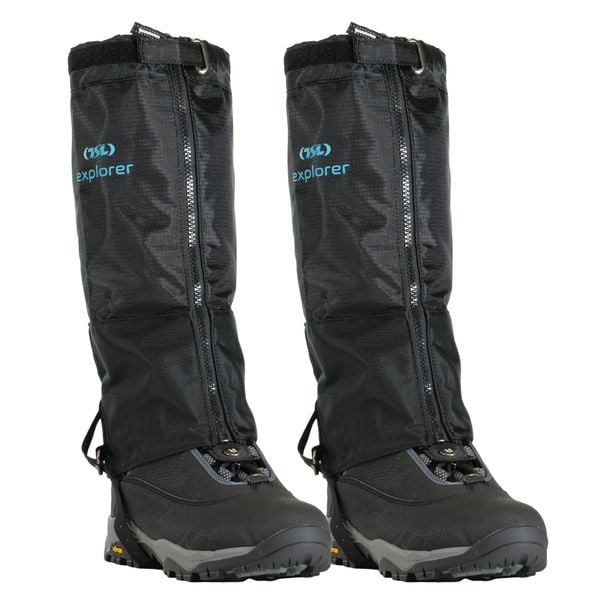 Getry turystyczne TSL Explorer. Czarne buty trekkingowe męskie TSL, bez wzorów, sportowe, bez obcasa, bez zapięcia. Za 209.00 zł.