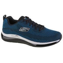 Buty Skechers Skechair Element 2.0 czarno-turkusowe. Czarne buty sportowe na co dzień męskie Skechers, m, bez wzorów, z materiału, bez ramiączek, bez kaptura. Za 349.99 zł.