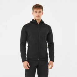 Bluza trekkingowa techniczna męska Viking Jukon Hoodie z kapturem na zamek. Czarne bluzy z kapturem męskie Viking, m, bez wzorów, z kapturem. Za 292.47 zł.