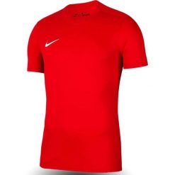 Koszulka do piłki nożnej męska Nike Dry Park VII Dri-Fit. Czerwone t-shirty sportowe męskie Nike, m, bez wzorów, sportowe, bez ramiączek. Za 72.99 zł.
