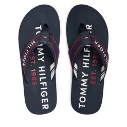 Japonki Tommy Hilfiger. Niebieskie klapki i japonki męskie Tommy Hilfiger, bez wzorów. Za 149.99 zł.