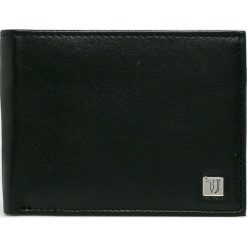 Trussardi Jeans - Portfel skórzany. Czarne portfele męskie TRUSSARDI JEANS, z jeansu. W wyprzedaży za 299.90 zł.