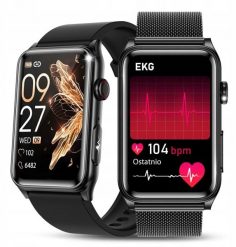 SMARTWATCH ZEGAREK EKG HRV GLUKOZA CIŚNIENIE TEMPERTATURA BMI PULS MENU PL. Zegarki smartwatch JG Smart. Za 274.99 zł.