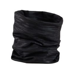 Komin do biegania Kiprun Warm+ ocieplany. Czarne szaliki męskie KIPRUN, bez wzorów, z elastanu, sportowe. Za 29.99 zł.