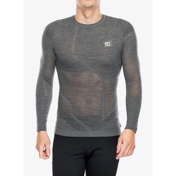 Bluza termiczna męska Ortovox Merino Thermovent LS. Szare bluzy nierozpinane męskie ORTOVOX, m, bez wzorów, sportowe, bez ramiączek, bez kaptura. Za 572.15 zł.