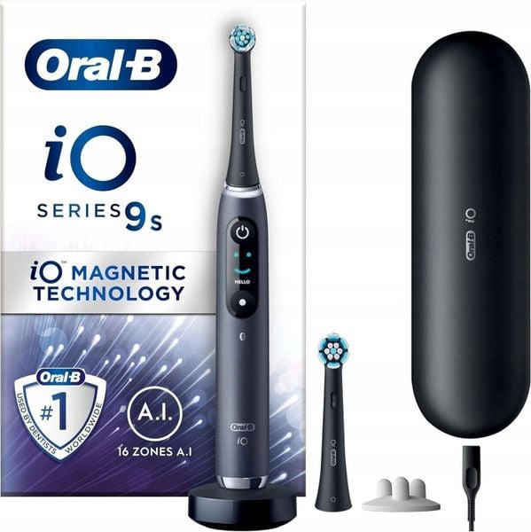 Szczoteczka Oral-B iO Series 9s electric toothbrush, black. Czarne szczoteczki elektryczne ORAL-B. Za 1,300.65 zł.