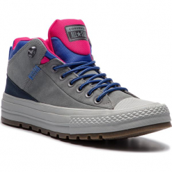 Trampki CONVERSE - Ctas Street Boot Hi 162361C Mason/Obsidian/Pink Pop. Szare trampki męskie Converse, z gumy, klasyczne. W wyprzedaży za 299.00 zł.