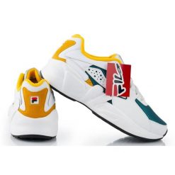 Buty do biegania męskie Fila Mindblower białe. Białe buty do biegania męskie Fila, bez wzorów, z gumy, bez zapięcia, do biegania. W wyprzedaży za 388.60 zł.