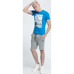 T-shirt męski TSM027 - jasny niebieski. T-shirty męskie marki 4f. W wyprzedaży za 59.99 zł.