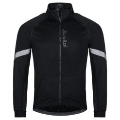 Męska kurtka softshell Kilpi ZAIN-M. Czarne kurtki męskie Kilpi, m, bez wzorów, z softshellu, bez ramiączek, bez kaptura. Za 236.15 zł.