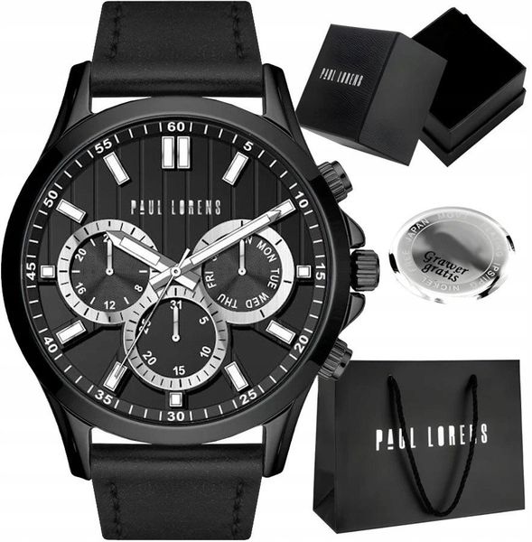 Zegarek męski Paul Lorens SHARK-1A5 Z GRAWEREM. Zegarki męskie Paul Lorens. Za 196.80 zł.