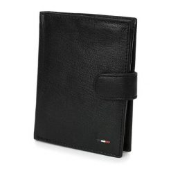 Portfel męski czarny Beltimore D49. Czarne portfele męskie bez wzorów. Za 44.91 zł.