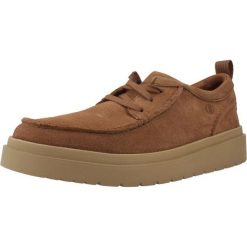 Buty CLARKS POLDEN MOC Brązowy. Brązowe buty trekkingowe męskie Clarks, bez wzorów, ze skóry, bez zapięcia, trekkingowe. Za 491.99 zł.