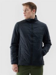 4F Kurtka puchowa trekkingowa Primaloft Black Eco męska - szara M. Szare kurtki męskie 4f, l, bez wzorów, z dzianiny, klasyczne, bez ramiączek, bez kaptura. W wyprzedaży za 199.99 zł.