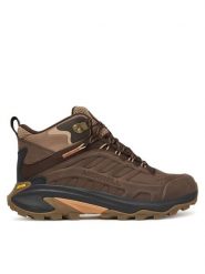 Merrell Trekkingi Moab Speed 2 Leather MID Waterproof J038041 Brązowy. Brązowe buty trekkingowe męskie Merrell, bez wzorów, z nubiku, bez zapięcia, trekkingowe. Za 849.99 zł.