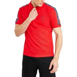 Koszulka Polo Męska Nautica Connolly. Czerwone koszulki polo męskie Nautica, m, bez wzorów, biznesowe, bez kołnierzyka, bez ramiączek. Za 269.00 zł.