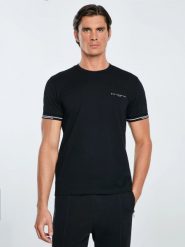 Koszulka męska bawełniana z logo BIG STAR czarna Wlader 906. Czarne t-shirty męskie Big Star, l, bez wzorów, z bawełny, bez kołnierzyka, bez ramiączek. Za 119.99 zł.