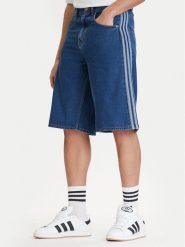 Adidas Szorty jeansowe adicolor Firebird KD1500 Niebieski Loose Fit. Niebieskie szorty męskie ADIDAS, bez wzorów, z bawełny. Za 299.99 zł.
