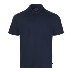Polo anty UV Musto Evo Crew. Niebieskie koszulki polo męskie Musto, m, bez wzorów, eleganckie, bez kołnierzyka, bez ramiączek. Za 316.50 zł.