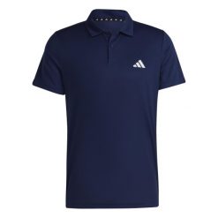 Polo adidas Essentials. Niebieskie koszulki polo męskie ADIDAS, m, bez wzorów, bez kołnierzyka, bez ramiączek. Za 140.45 zł.