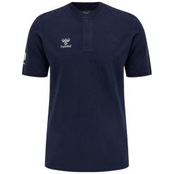 Polo Hummel Move Grid. Niebieskie koszulki polo męskie HUMMEL, m, bez wzorów, sportowe, bez kołnierzyka, bez ramiączek. Za 177.50 zł.